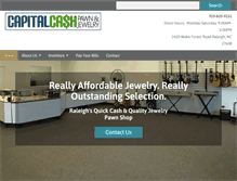 Tablet Screenshot of capitalcashpawn.com